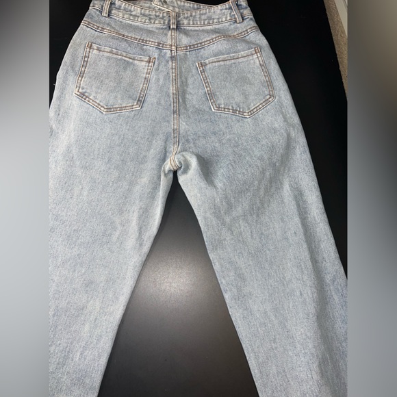 Rehab Lab | Double Waist Band Cut out Relaxed High Waist Jeans Size Small EUC - Picture 9 of 12